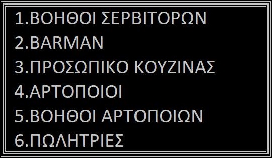 ΖΗΤΕΙΤΑΙ ΠΡΟΣΩΠΙΚΟ 