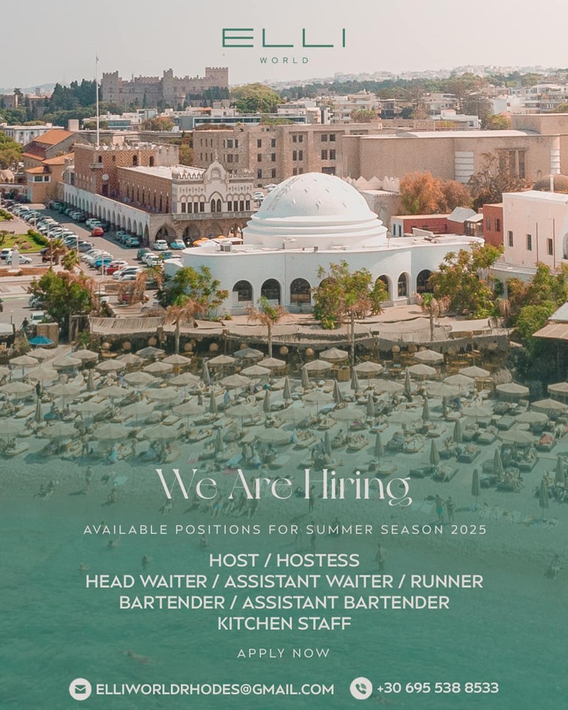We’re seeking creative souls to join our team at Elli World in Rhodes for Summer 2025