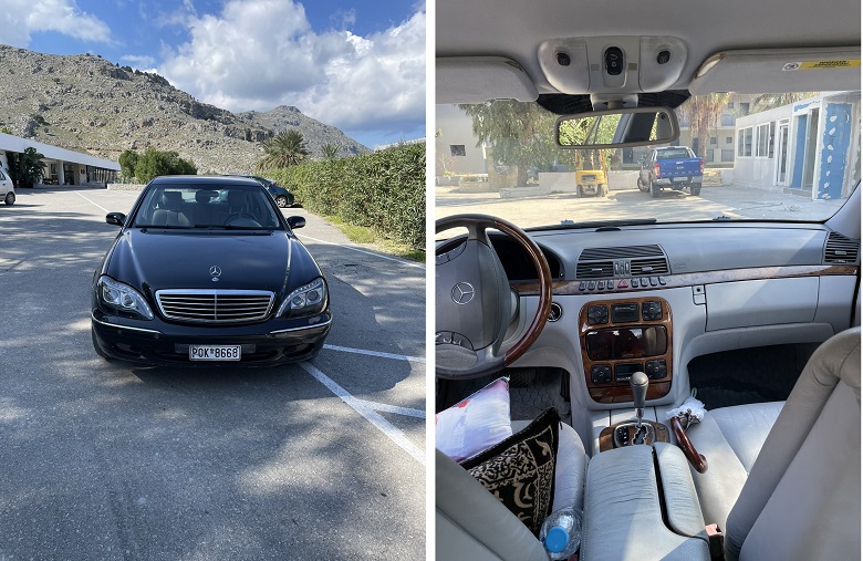 Mercedes-Benz S280**  **Τιμή: 12.000€**  (αξία αγοράς 107.000€)
