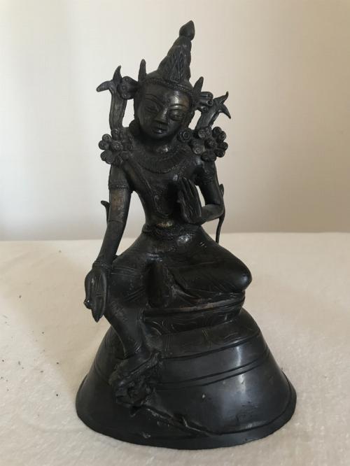 Bronze burmese statuette